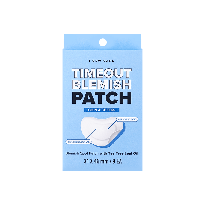 Timeout Blemish Patch Chin&Cheeks Tea Tree Leaf Oil Salicylic Acid 9pcs