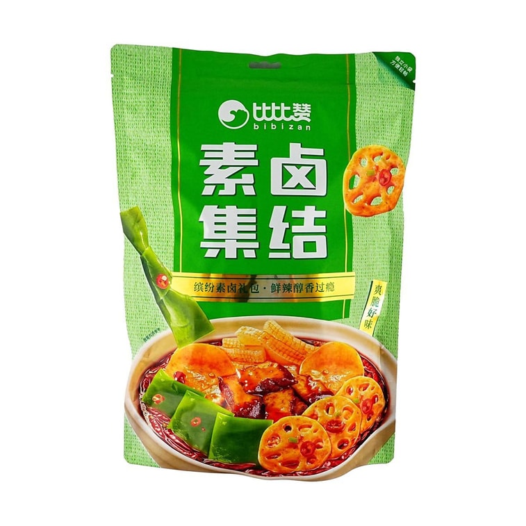 比比赞 素卤零食大礼包 卤味零食 40包 548g【内含土豆卤藕豆干海带片魔芋丝泡椒脆笋】【追剧首选】 4