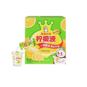 Mixue Ice City Lemon Juice Concentrate 180g (30g X 6 Sticks)【 Yami Exclusive】