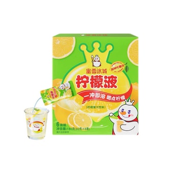 Mixue Ice City Lemon Juice Concentrate 180g (30g X 6 Sticks)【 Yami Exclusive】