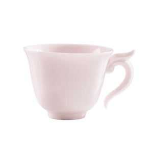 【中国直邮】 一品仟堂 陶瓷茶杯主人杯单杯品茗杯日式轻奢简约 粉色玲珑如意杯 60毫升