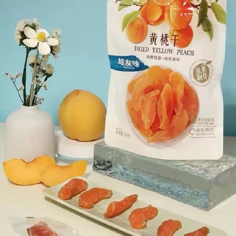 超友味 黄桃干 优质水果 清甜四溢  配料简单 健康放心 酸甜好滋味 50克 5