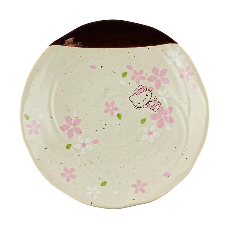 日本SKATER斯凯达 Hello Kitty 樱花深盘子 美濃烧陶瓷 直径213×37mm | 亚米