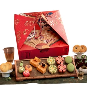 Flowers Pineapple Crisp Peach Crisp Pastry Gift Box New Year's Day Spring Festival and New Year's Day Gifts 477g