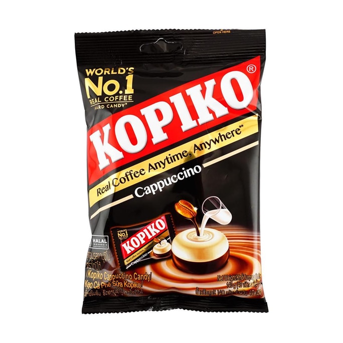 泰国版KOPIKO可比可 咖啡糖 卡布奇诺味 140g 【浓郁香醇 提神醒脑】