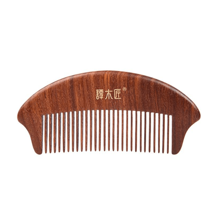 【中國直郵】 譚木匠 情人節禮物整木開齒梳簡心男士女士旅行款專用按摩頭皮經絡*1件
