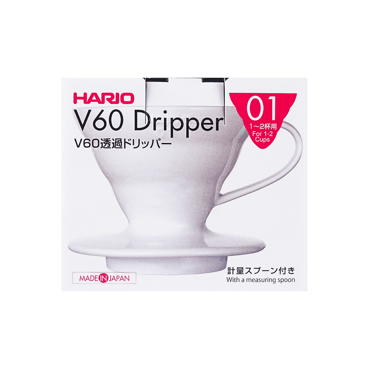 V60 01 ホワイト コーヒー ドリッパー ポア オーバー コーン セラミック