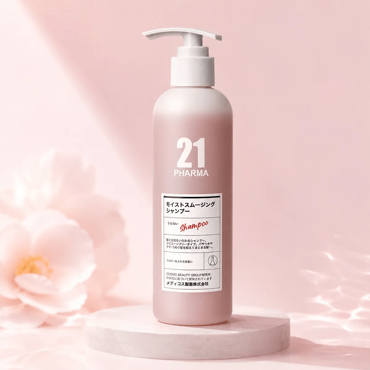 Pharma21 モイストスムージングシャンプー 11.16oz ノンシリコン