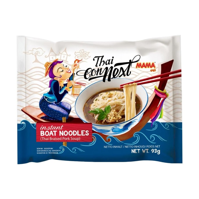 Instant Boat Noodles 3.28oz 【Rich and Savory Thai Style Flavor】