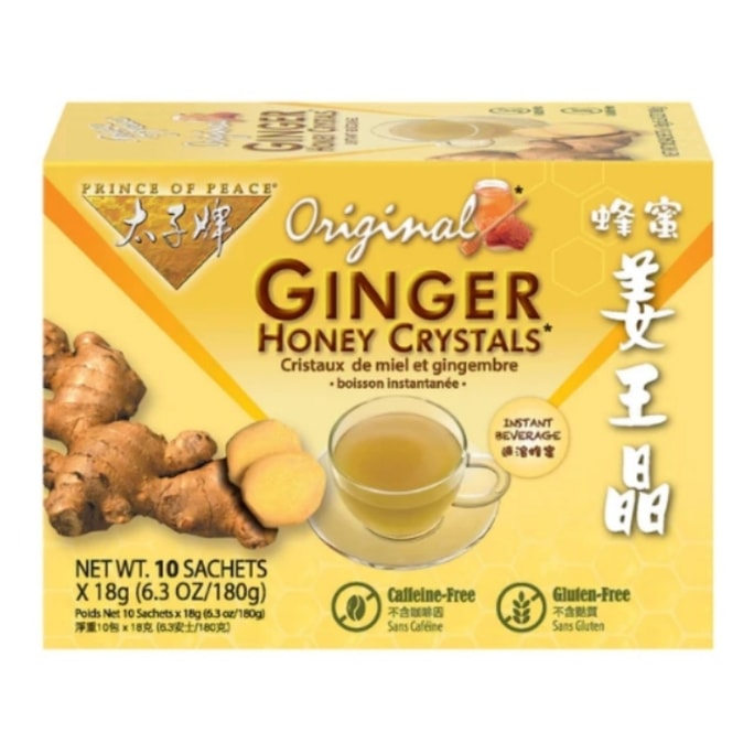 Prince of Peace Instant Ginger Honey Crystals 10 sachets
