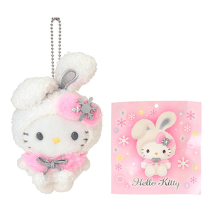 Snow Rabbit Limited Series Plush Keychain Candy Set [Hello Kitty]【Special offer period 7.31】