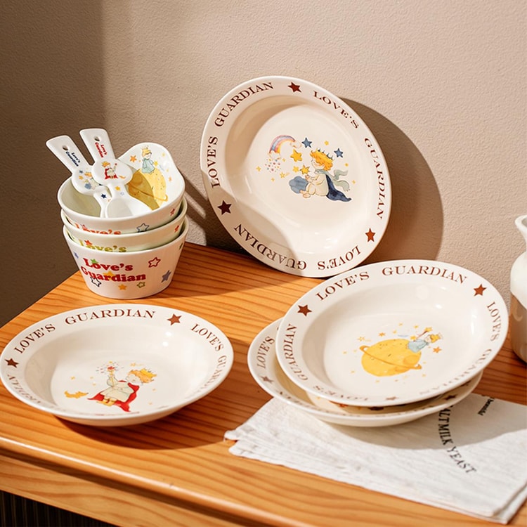 GLAZE STORY 星の王子さまシリーズ 8インチ スープ皿 惑星デザイン