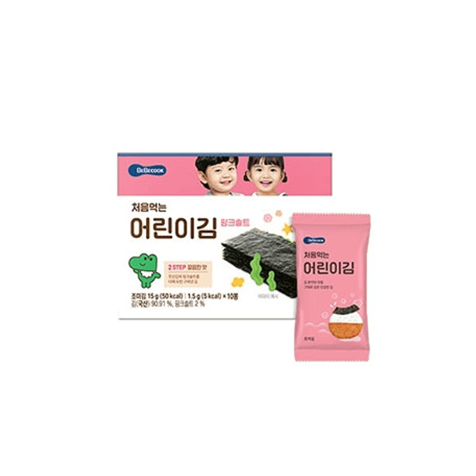 BeBecook 60 Pack First Eat Child Seaweed Snack Pink Salt  60 Packs ($0.51/Count)