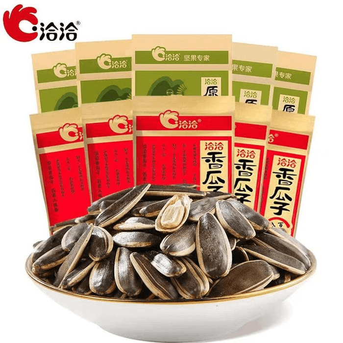 [중국 직배송] 차차 멜론씨, 오리지널 맛 & 오향 해바라기씨, 스낵 및 구운 과일 소포장, 차차 멜론씨와 해바라기씨 [씹을수록 향이 더욱 진해집니다] 22g*10팩