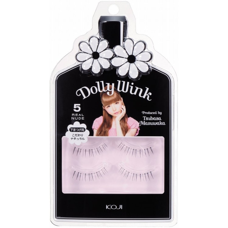 日本直邮】日本KOJI蔻吉Dolly Wink 手工自然浓密纤长下假睫毛No.5 - 亚米