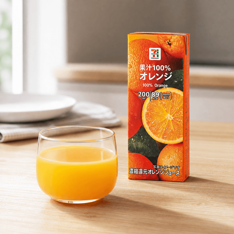 7-11 100% オレンジジュース 6.76 fl oz【100% フルーツジュース