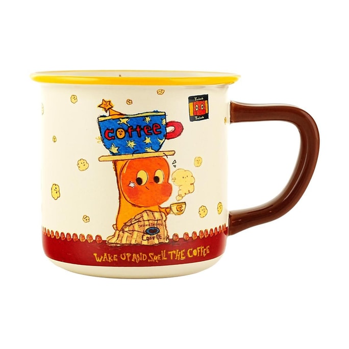 Twinkle Twinkle Enamel Coffee Cup Retro Cute Style for Home 14oz