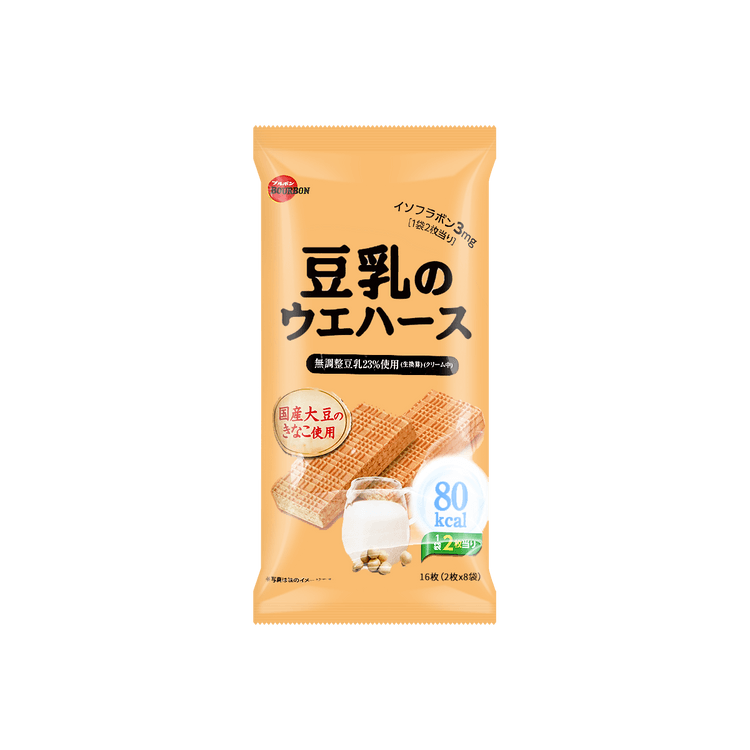 日本BOURBON波路梦国产豆乳威化饼干112g - 亚米