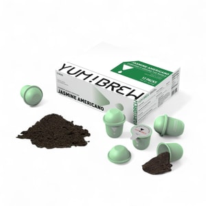Instant Freeze-Dried Jasmine Americano Coffee 12 Pods Unsweetened Low Calorie Yunnan Arabica