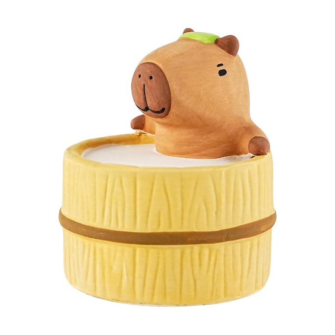 DECOLE 日本製 リラックスできるアロマセラピーデコレーション かわいい陶器製ディフューザー カピバラ 58×H64mm