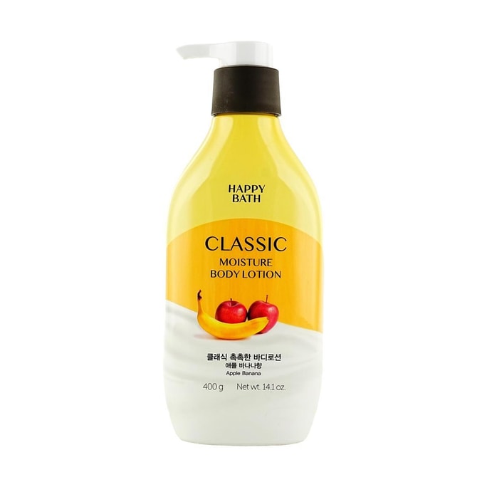 진짜 보습 과일 바디 밀크 13.52 fl oz #사과와 바나나