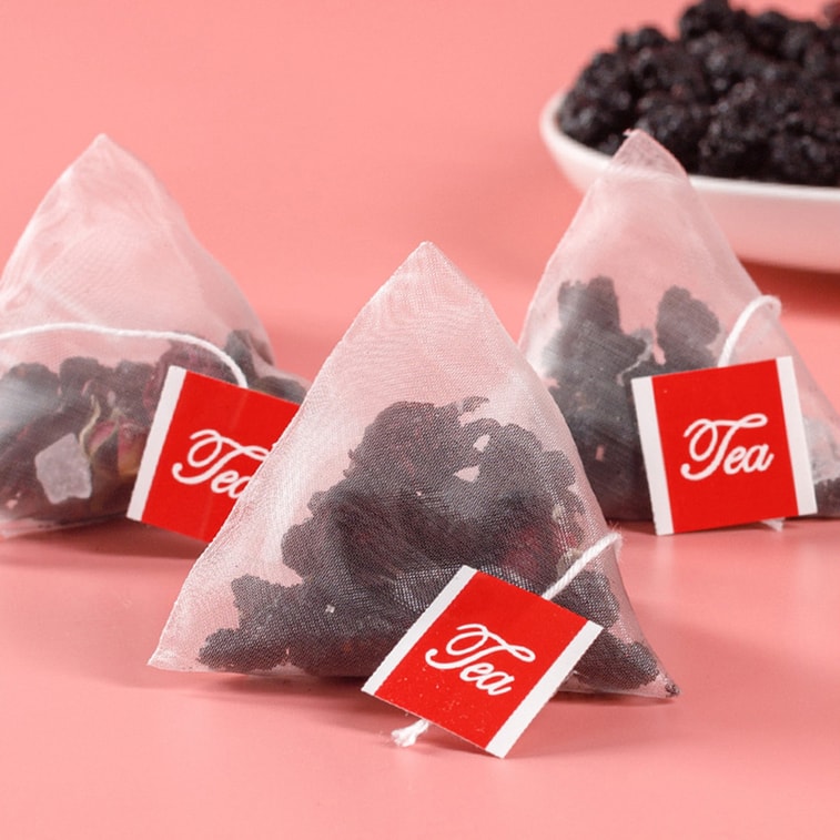 【Expédition directe du Canada】 Thé à l'hibiscus, mûre et rose 100g (5g x 20 sachets) Riche en anthocyanes + Vitamine C, une tasse par jour pour une peau lumineuse, thé de l'après-midi aux fruits et fleurs, cadeau de fête, mélange de sachets de thé 4