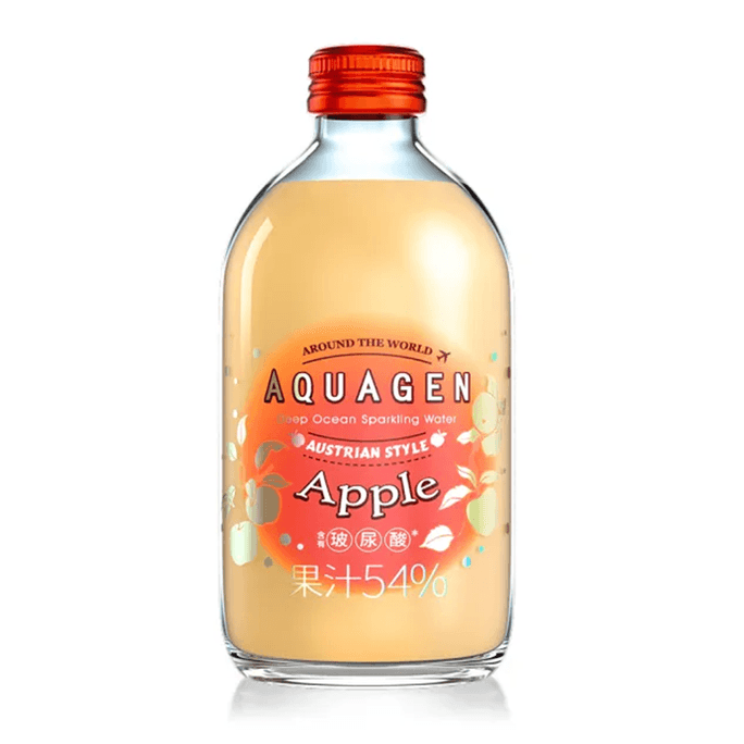 AQUAGEN Ocean Sparkling Juice Drink Austrian Apple Flavor 330ml