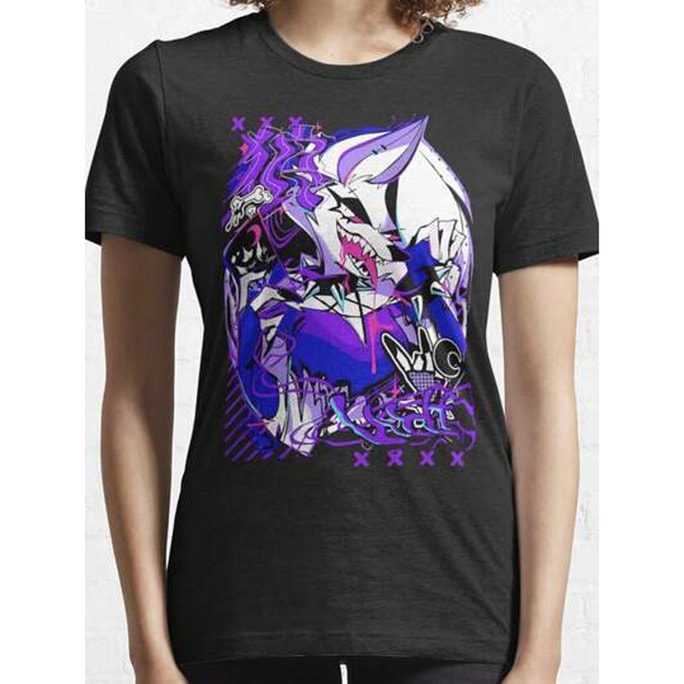 [추가 정보 없음] 1. 새로운 대학생 스타일 루즈핏 솔리드 컬러 헬루바스 루나스 베이직 티셔츠, 블랙, 사이즈 L (미국에서 직배송)