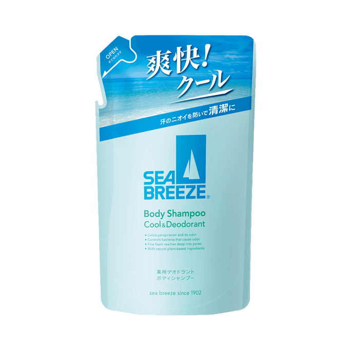 Cooling Deodorant Body Wash Refill 330ml