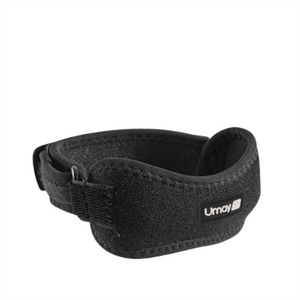 Asian Games Patella Strap Sports Knee Brace Jump Rope Knee Protector for Men, Women, Running, Children, Hiking Professional Knee Support Ultra-Lightweight Single Silicone Black 1 Piece