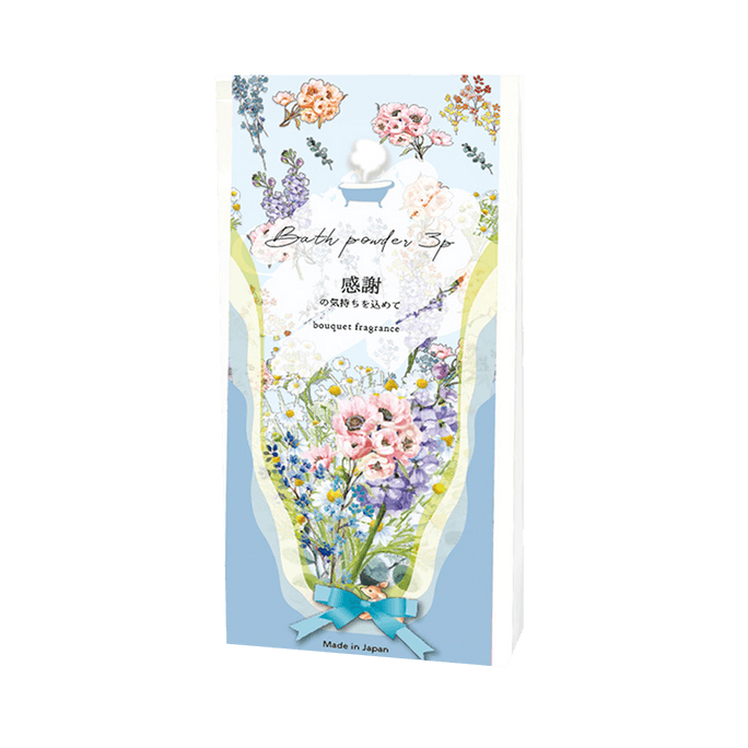 虹雅堂 心意滿滿香氣迷人浴鹽 花香藍色款 3包 81g