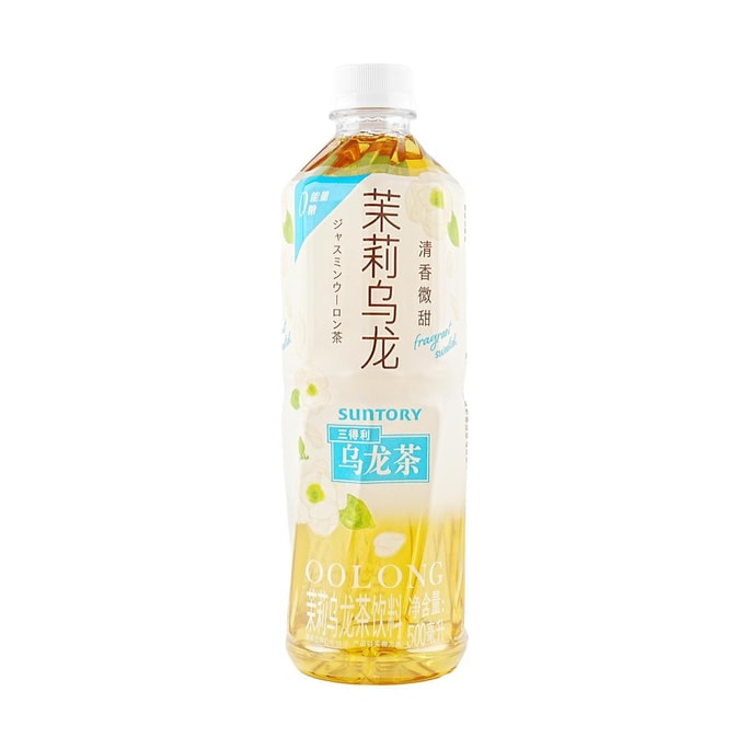 大陆版SUNTORY三得利 茉莉乌龙茶 500ml【0糖 清香微甜】