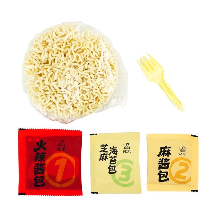 매운 인스턴트 라면 - 매운 말라 참깨 페이스트 소스 맛, 4.94온스 *3【3팩】 14