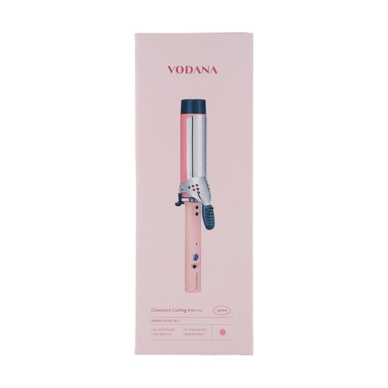Glam Wave Curling Iron Pink 40mm Free Volt 3
