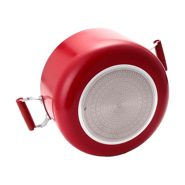 日本PEARL LIFE 汤锅家用燃气加厚深锅 煮粥蒸锅咖喱锅不粘锅 带玻璃盖 电磁炉适用 32cm 3