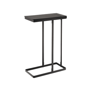 Lidded Garbage Bag Holder - Steel Black 1 piece