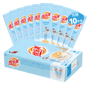 Youlemei Low Sugar Milk Tea Powder Hong Kong Concentrated Brewed Beverage Instant 190g * 1 box