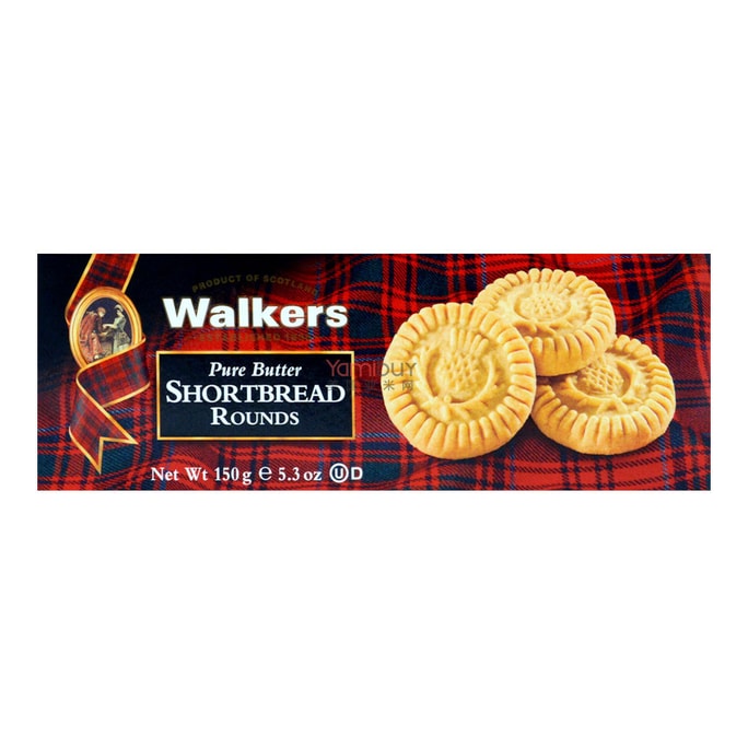 Pure Butter Shortbread Rounds - Crumbly Cookies, 5.3oz