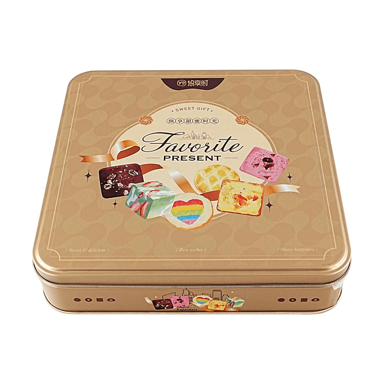 다양한 쿠키 선물 세트, 11.32 oz 【꿀자스민 + 대추 + 포도 + 코코아 + 오렌지 + 코코넛 + 로즈 맛】 4