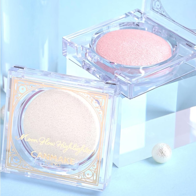 [Livraison directe du Japon] Japon CANMAKE Highlighternon-pigmenté Paillettes fines Nacré Naturel Éclaircissant Stéréoscopique Effet mouillé N°01 Blanc clair lunaire 1 pièce 3