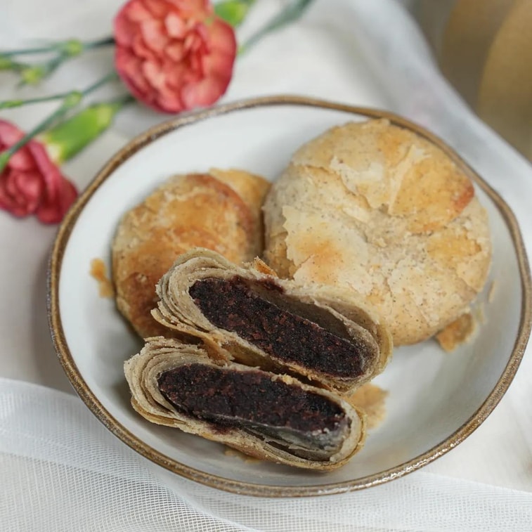 Gâteau de Lune Sarrasin & Haricot Rouge Faible en Sucre, 10.93 oz【Gâteaux de Lune Mi-Automne】 5