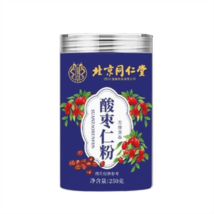 베이징 통런탕 쓰촨 건강 제약 유한회사에서 생산하는 베이징 통런탕 신맛 대추씨 분말은 밤늦게까지 깨어 있거나, 수면 장애가 있거나, 얕은 잠을 자는 사람들을 위한 천연 수면 보조제(250g/캔)입니다.