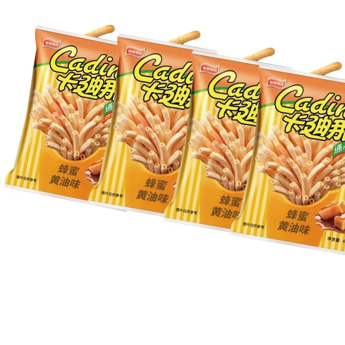 【中国直送】台湾カルディナ マカロニクリスピーポテトチップス ハニーフレーバー 膨化食品 42g×4パック