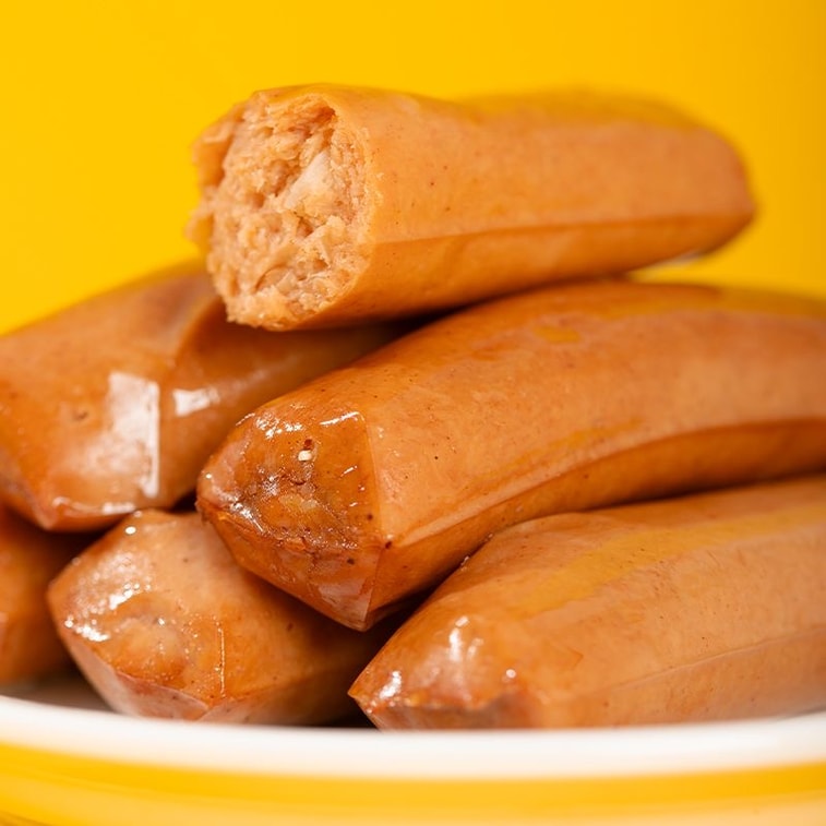 【中国直邮】 齐善食品 【吃素是福】素心肠口味随机发{烧烤 奥尔良 玉米 香菇 原味}125g(5根) 4