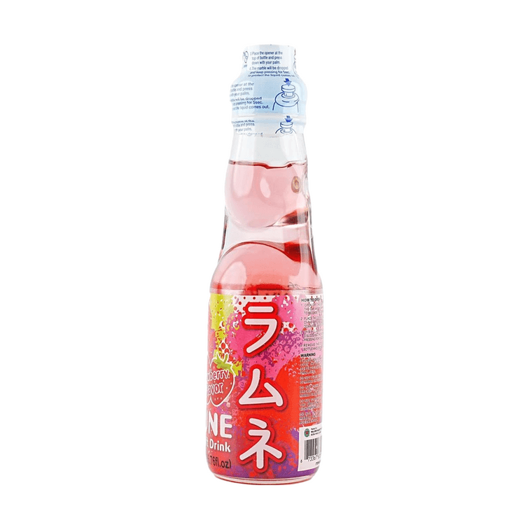 Ramune Drink 7 Flavors Combination Pack Original +Peach+Melon+Mango+Strawberry+Lychee+Orange Flavor, 6.76 fl oz*7【7 Pack 13