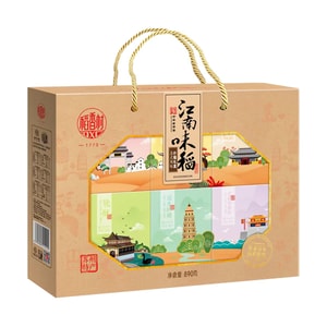 稻香村 江南味稻什锦糕点礼盒 890g【玫瑰云片糕桃酥麻饼花生酥糖椰蓉酥】【春节年货礼盒】