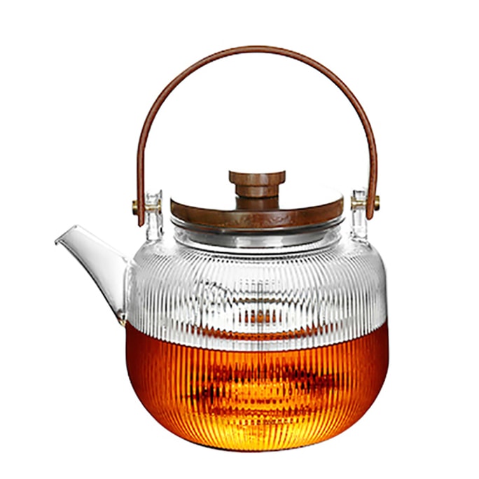 Teapot With Walnut handle –High Temperature Resistance Electric Ceramic Stove Friendly Kettle