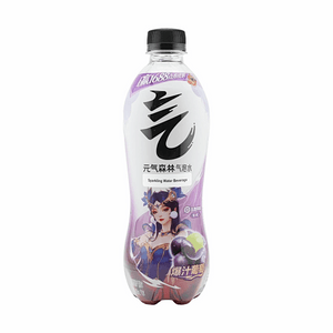 元气森林 夏黑葡萄味苏打气泡水 480ml【0白砂糖0脂0卡】