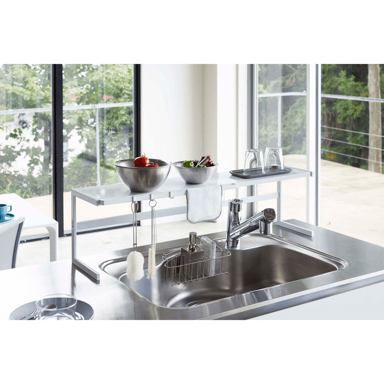 야마자키 홈 확장형 카운터탑 선반 (일본) - 스틸, 화이트, 1개 9