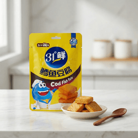 盐津铺子 31°鲜 鳕鱼豆腐 香辣味 85g【营养高蛋白】
